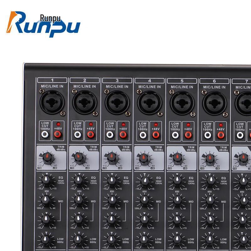 Runpu Professional 8-Channel Audio Mixer (CN Version)