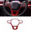 Steering Wheel Border Panel Cover Trim For Honda Civic 22- Red Carbon Fiber