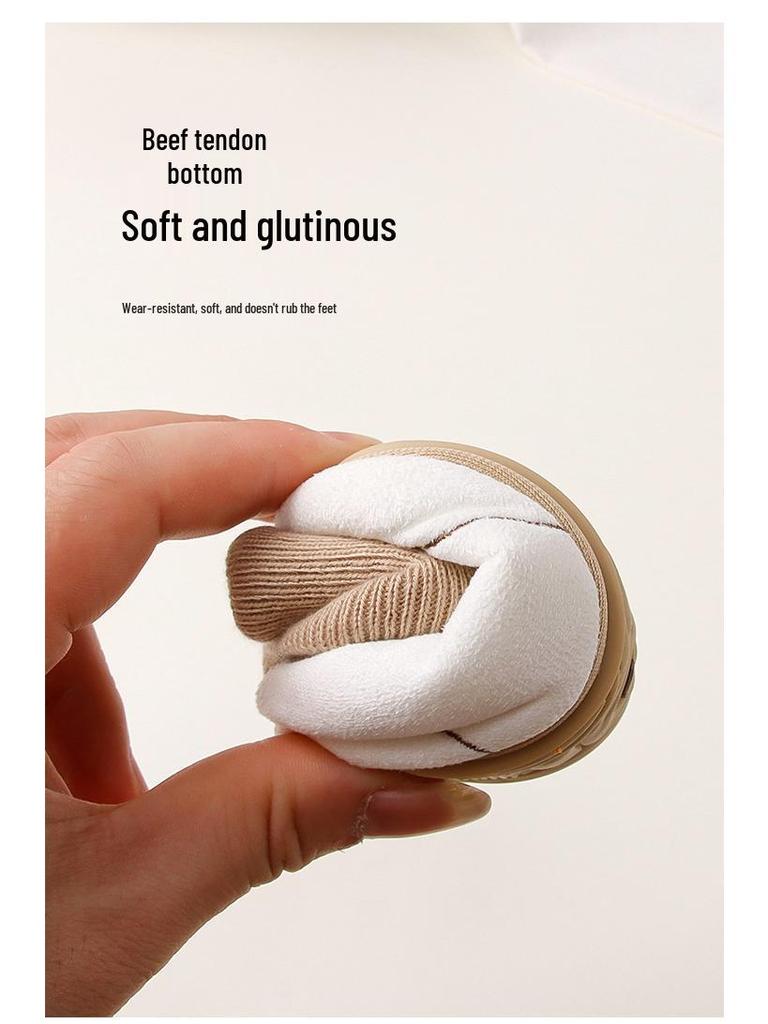Soft Sole Baby Shoes, Spring & Autumn, 0-12 Months, Non-Slip Toddler Socks for Boys & Girls