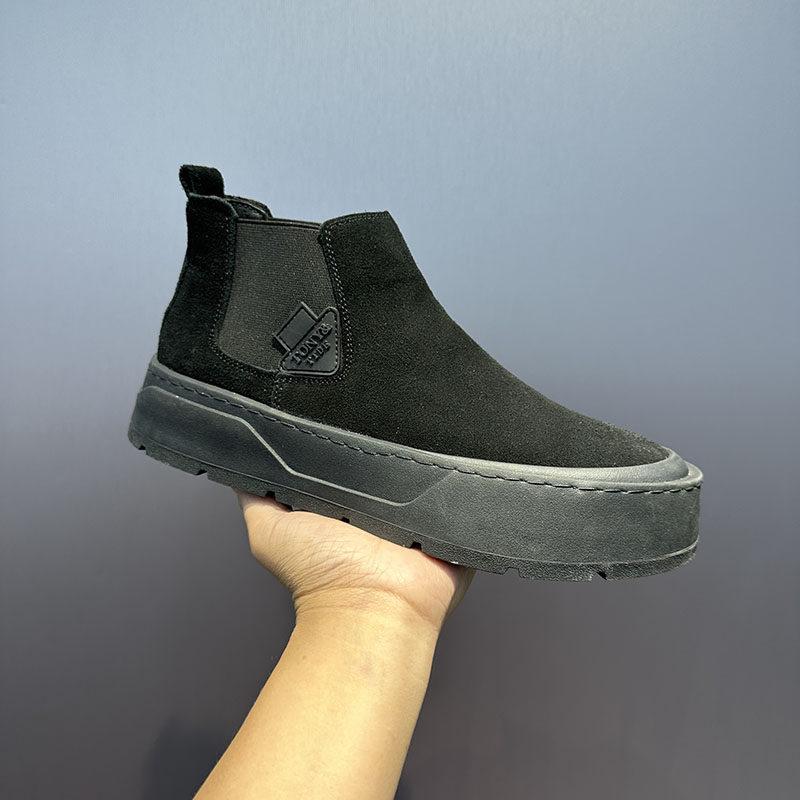 

Winter new velvet warm casual shoes platform comfortable matte leather trendy shoes tt 38