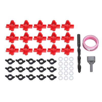 15 Sets Poultry Water Nipples Kit Automatic Leakproof Chicken Waterer Nipples for Chicks Ducks