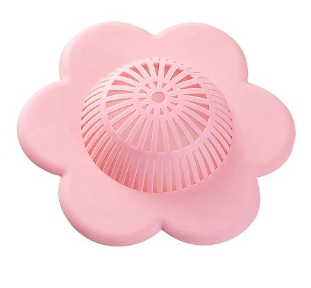 1PC Silicone Hair Catcher Drain Cover No Electricity Needed with Suction Cup Plastic Hair Blocker for Bathtub and Shower