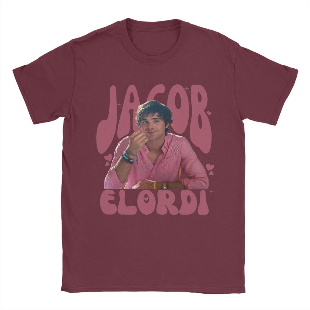 Unisex TShirt Romantic Jacob Elordi Funny 100 Cotton Tee Shirt Short Sleeve T Shirt Round Neck Clothing Graphic Printed