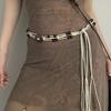 Delicate Waist Rope for Woman Bohemian Weaving Waist Belt Sexy Women Beach Getaways Swimsuit Skirt Ethnic Waist Chain