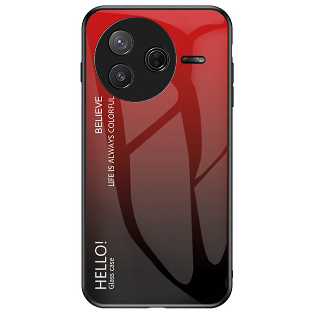 Pro Xiaomi Poco F7 Pro 5G/Redmi K80 5G Pouzdro Proti poškrábání Tvrzené sklo+PC+TPU Kryt na telefon