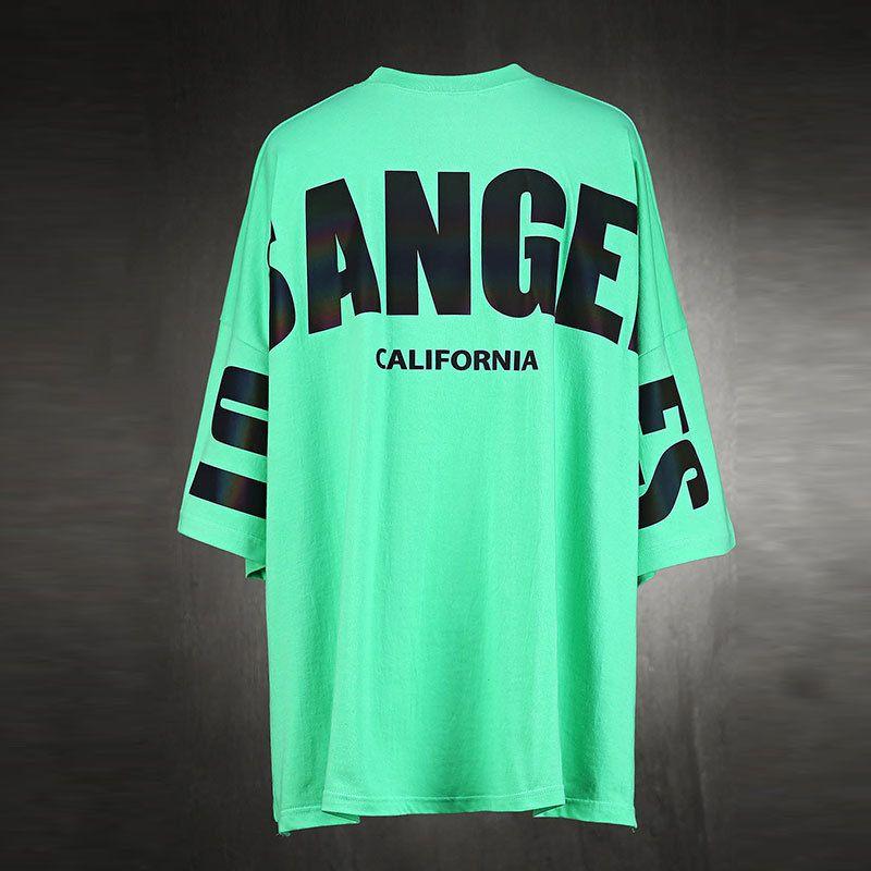 Мужская спортивная футболка с буквенным принтом в американском стиле в стиле хип-хоп, повседневная свободная футболка Y2k, весна-лето XXXL