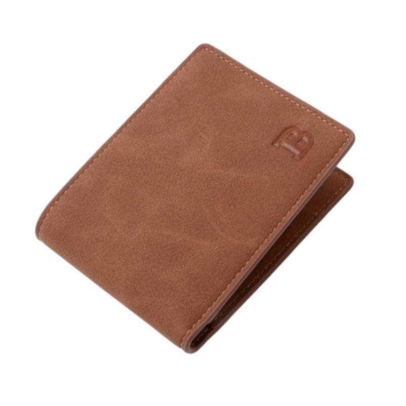 Men Vintage Short Wallets Male Casual Small Thin Card Holder Wallet Purse Gift