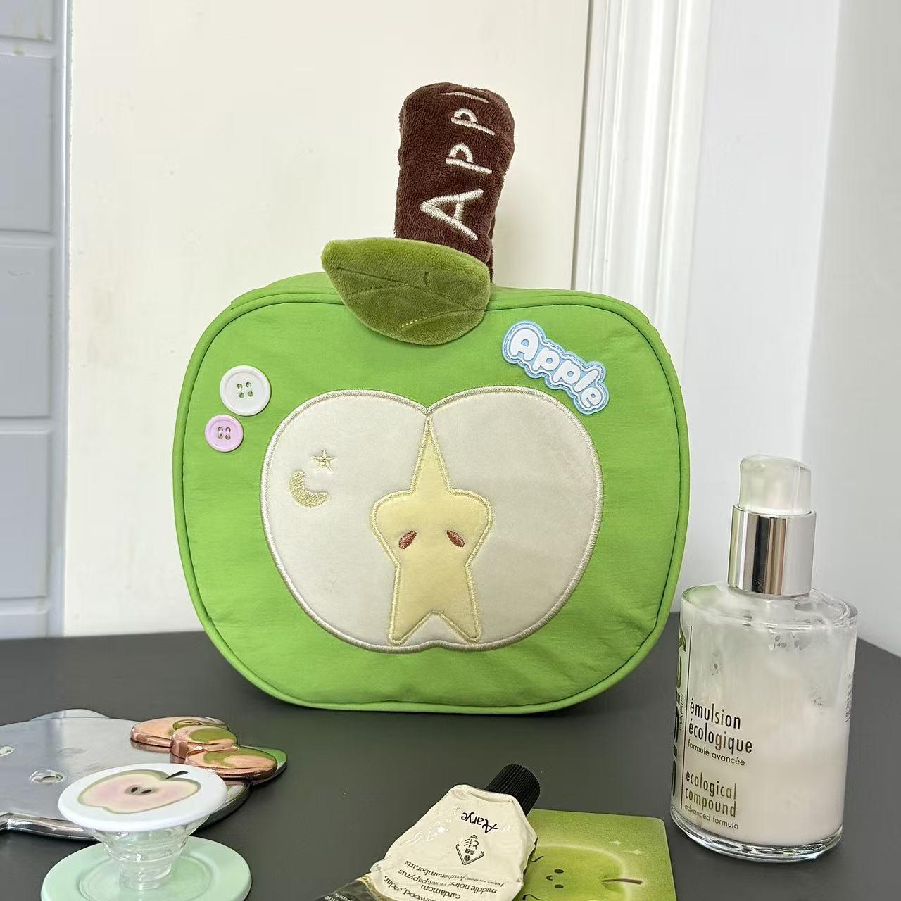 

Портативная дорожная косметичка в форме яблока большой вместимости