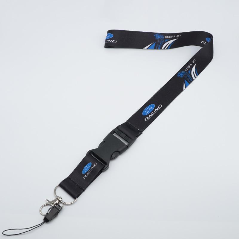 WBTI6 Nylon Car Keychain Neck Straps Key Lanyard Auto Accessories For Ford Fiesta Mondeo Fusion Explorer Escape Shelby Edge Kuga