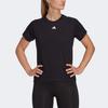 adidas Solid Color Brand Logo Round Neck Short Sleeve T-Shirt Women Tops Black HR7795