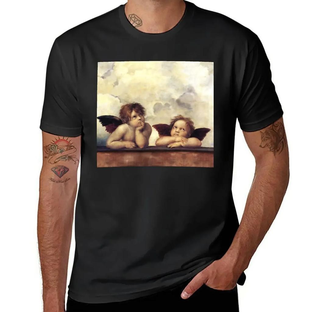 RENAISSANCE ANGELS Winged Cherubs T-Shirt aesthetic clothes vintage clothes Short sleeve tee mens graphic t-shirts funny