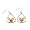 Devon Rex - Elegant Metal Earrings As a Gift from the Brand