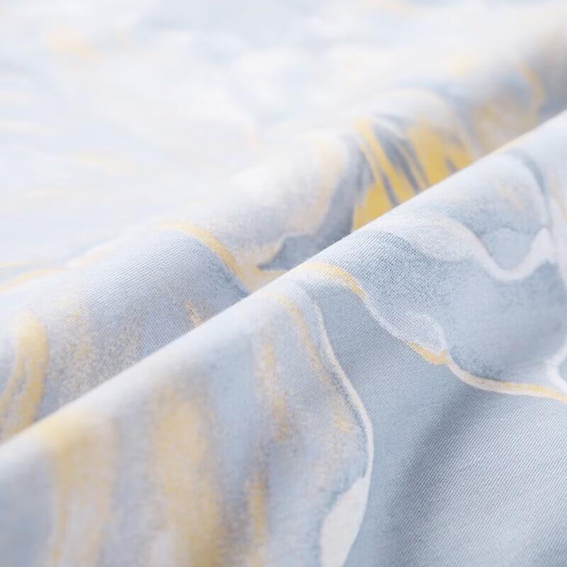 Mercury Home Textiles 40-Count Cotton 4-Piece Bedding Set - Academy Lotus Pond Design