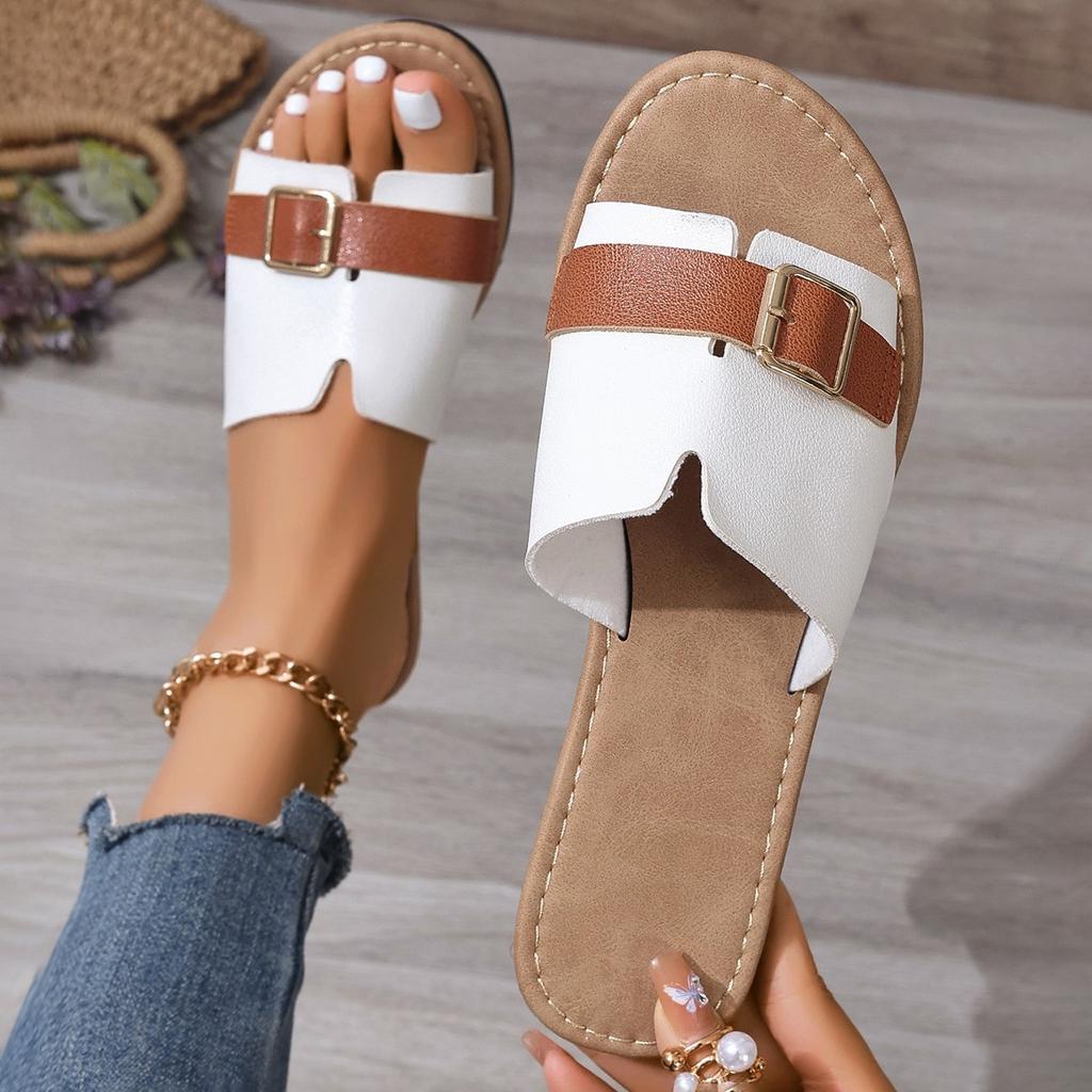 Fashion New Luxury Summer Slippers Women Flat Outdoor Trend Beach Sandals Female Flip Flops Casual Slides Shoes Woman 2024 Big Size 42