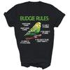 Budgie Rules Lover Parakeet Bird Budgerigar Unisex Shirt Gift