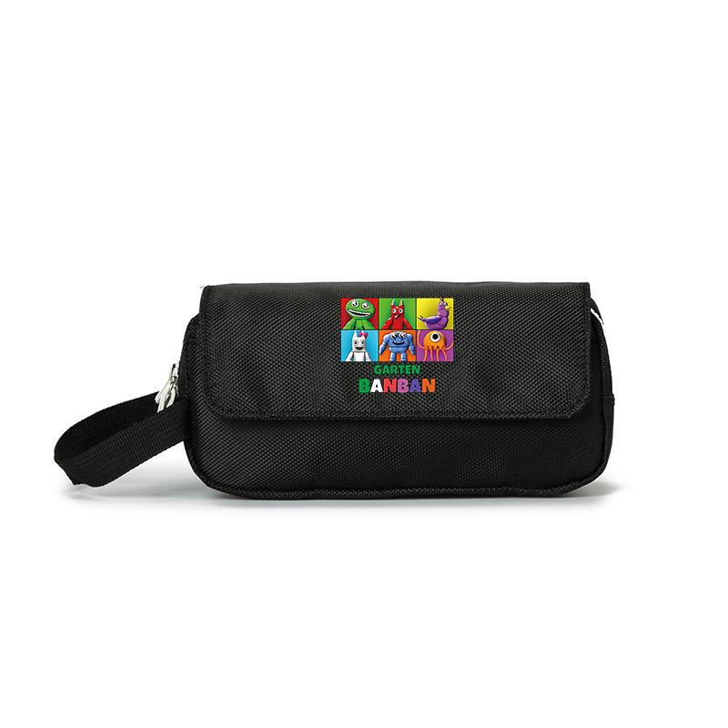 Banban Garden Anime Pencil Case: Cute, Versatile Black Design for Students of All Ages 20*10*5cm