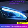 GXP1  For Dodge Durango 11-23 Daytime Running Light Guide Strip Auto LED DRL Daytime Running Light Flexible Decorative Ambient Lamp