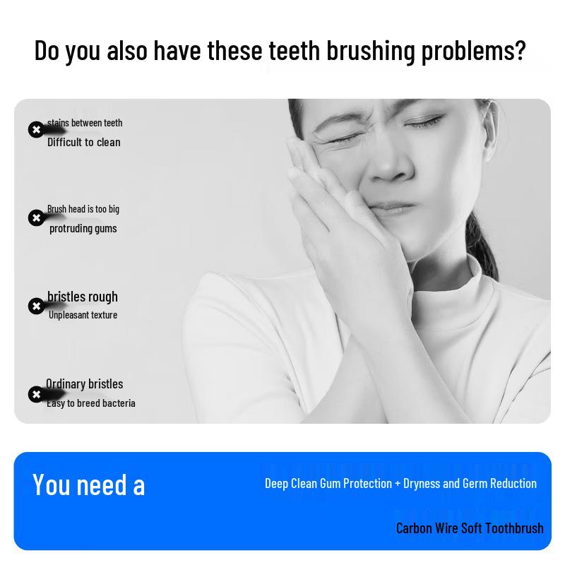 Canban Carbon Fiber Soft Bristle Toothbrush