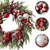 Weihnachtskränze für die Haustür Künstliche Winterdekorationen Künstlicher Weihnachts-Winterkranz für Eingangsbereich Veranda Innen