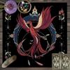 Starry Tarot Flannel Mat Anti Slip Square Card Cloth Multi Patterns Altar Decor Tarot Oracle Layout Soft Mat for Divination Game