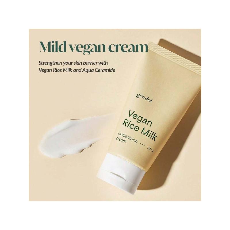 Goodal Crème Hydratante Douce Végane au Lait de Riz 70ml