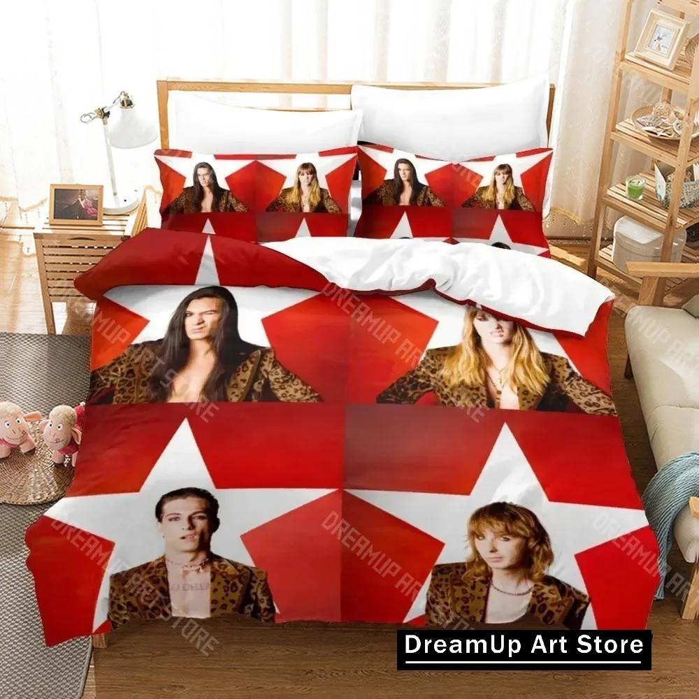 3D Print Maneskin Bedding Set Boys Girls Twin Queen King Size Duvet Cover Pillowcase Bed boys Adult Home Textileextile