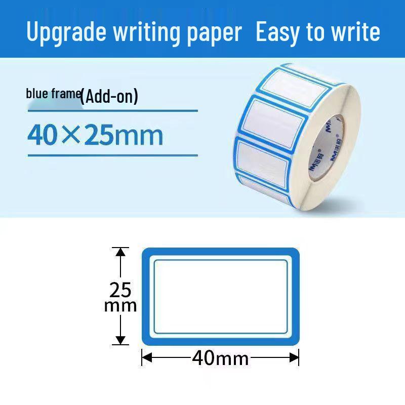 Waterproof Self-Adhesive Name and Memo Roll Stickers for Office Use
