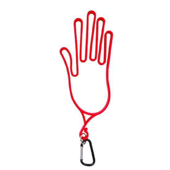 ABS Golfhandschuhhalter Handförmig Hochfest Golfhandschuhständer mit Karabiner
