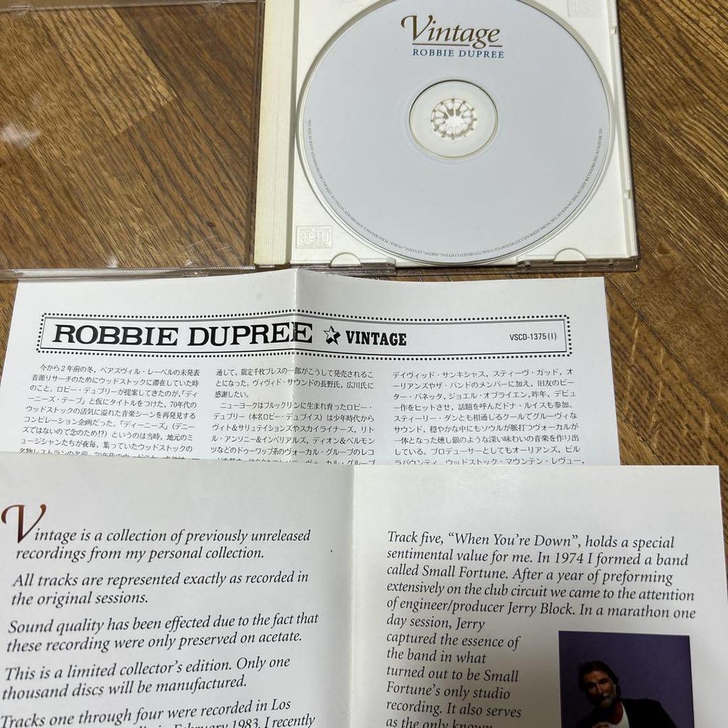 [USED] Robbie Dupree ROBBIE DUPREE Vintage 5 unreleased songs rare