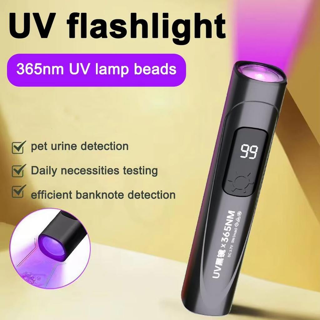 Handheld UV Light for Gel Nails, Rechargeable Nail Lamp with LCD Display, Portable Cordless Nail Dryer for Home DIY Manicure Art