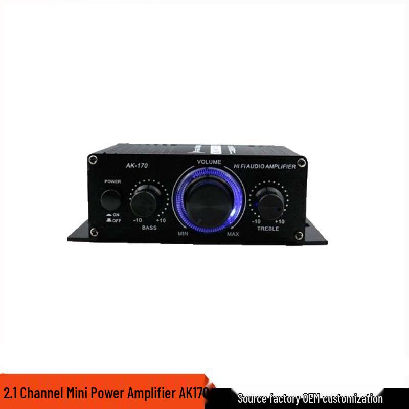 Mini Power Amplifier AK-170, 12V Stereo Sound Booster