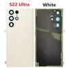 S908 Housing For Samsung Galaxy S22 Ultra Plus S901 S906 5G Battery Cover Glass Repair Back Door Rear + Logo Camera Lens