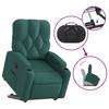 Recliner Chair with Rising Function Dark Green Fabric