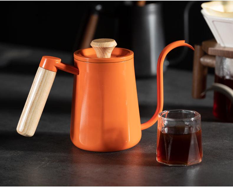 Σετ Καφέ Κανάτας Λαιμού Χήνας από Ανοξείδωτο Ατσάλι με Θερμόμετρο & Αντιθερμική Λαβή - Δωρεάν Αποστολή