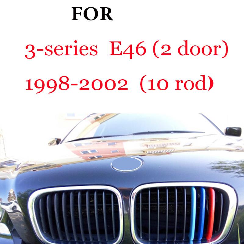 3Pcs Front Grille Trim Strips For BMW Series 1 2 3 4 5 6 7 8 X1 X2 X3 X4 X5 X6 X7 Z4 E46 E90 F30 E60 E81 F20 F45 F36 F10 F48 F25 FZ7