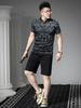 European Style 2025 New Trendy Brand Printed Short-Sleeve Polo Shirt for Men, Summer Slim Fit Turn-Down Collar T-Shirt Casual Top for Men