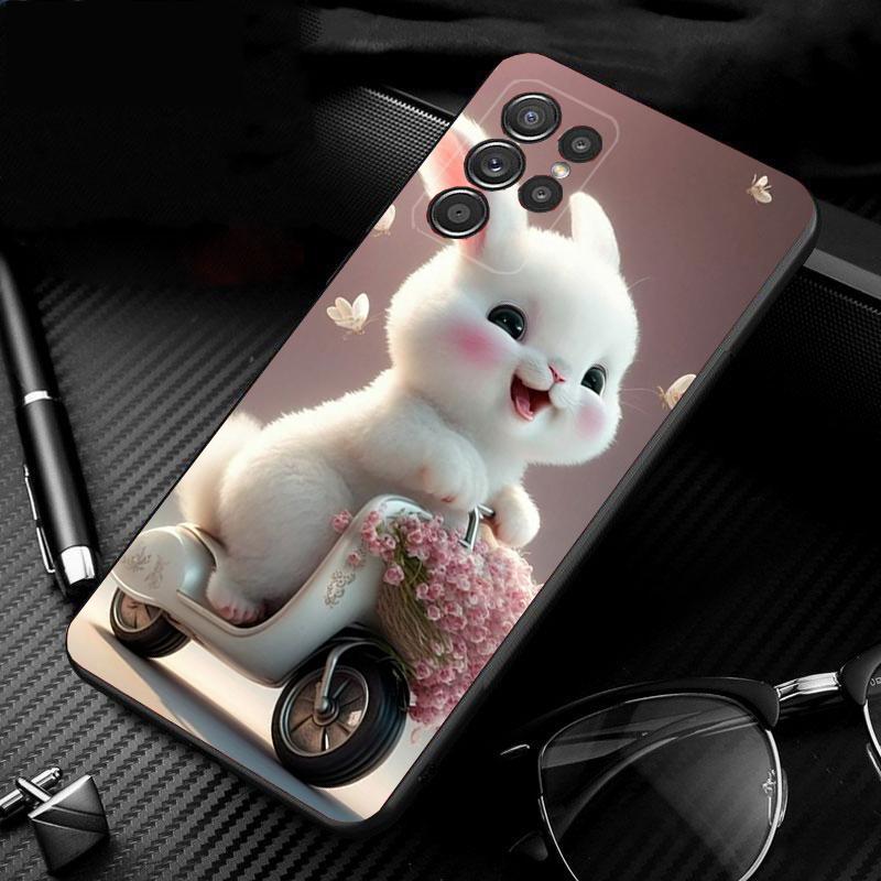 Phone Case For Samsung Galaxy S26 S25 S24 S23 S22 S21 Ultra S24 S23 S22 S21 S25 Plus S24 FE Rabbit Animal