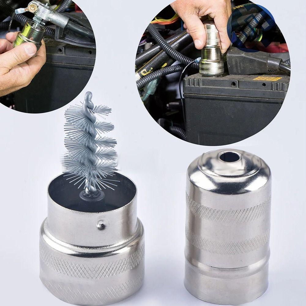 Durable Wire Brush Dirt Removal Battery Post Cleaner NEW Battery Terminal Cleaner  Car Maintenance