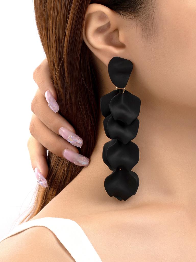 Modische, farbenfrohe Acryl-Ohrringe mit Rosenblütenquasten – elegante, feminine und süße Hochzeitsohrringe