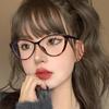 New Cat Eye Triangle Frame Anti-Blue Light Glasses Classic Men Women Reading Eyewear Retro Triangle Frame Transparent Eyeglasses