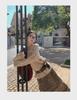 NEWOPEN 2024 Winter Maillard Korean Loose V-Neck Commuting Pullover Sweater F2335 for Women