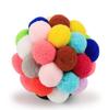 Colorful 4.5CM Squeaky Plush Ball Cat & Puppy Interactive Toy