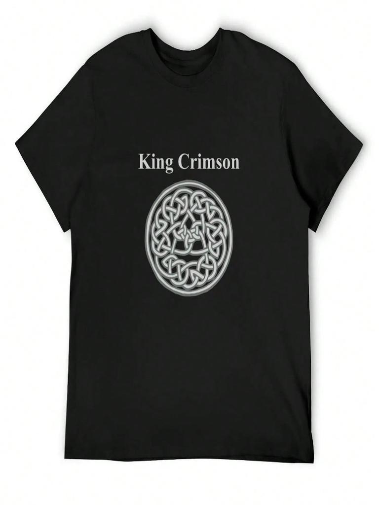 1982 King Crimson Vintage Discipline Album Promo T-shirt Grote Maten Tops Effen T-shirts Oversized Vintage T-shirt uniseks