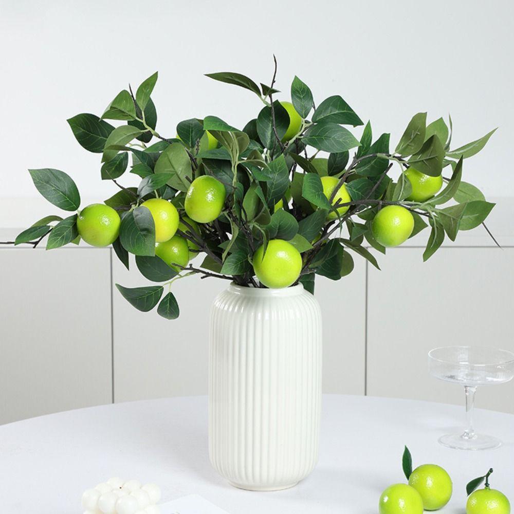 Vibrant Artificial Tangerine Branches Realistic Orange Tree Branch  Home Decor