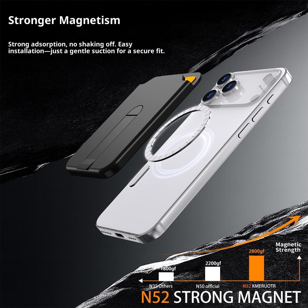 Bulk Purchasing Magnetic Card Holder Aluminum Alloy Vertical Kickstand PC Phone Back Card Case