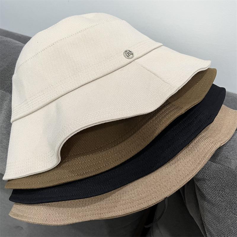 Fischerhut Kinder Frühling und Herbst Reise Temperament Sonnenhut Einfarbig M Standard vielseitiger Freizeit Beckenhut Wind