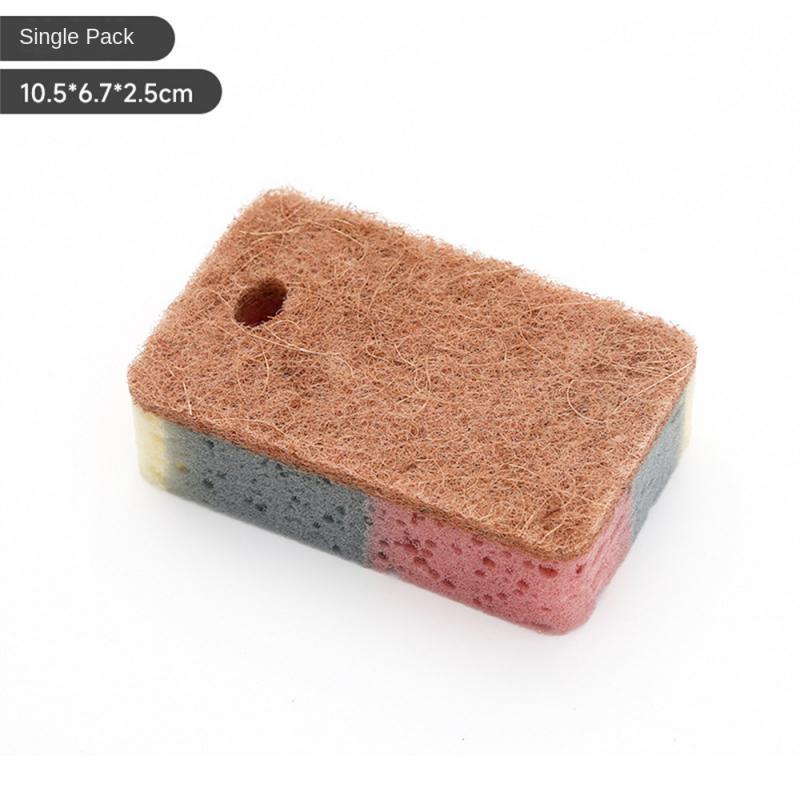 Creative Kitchen Cleaning Sponge Wiping Wood Pulp Cotton Dishwashing Sponge Scouring Cloth Eco-friendly Dishcloth Sponge Block