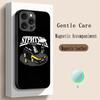 Cool Car L-la-Da Fashion Logo Design Phone Case For iPhone 17 16 15 14 13 12 Plus Pro Max High-end Luxury Magsafe Sheepskin
