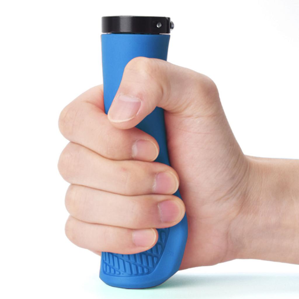 Mountain Bike Handlebar Grips with Aluminium Locks Single Locks On Bicycles Handlebar Grip Nonslip Cycling Handle Grips