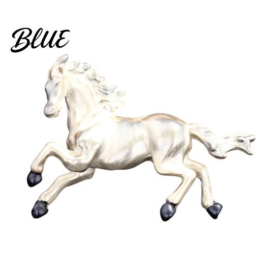 Romantic Horse Brooch Pin Retro Enamel Design Badge Clothes Equine-inspired